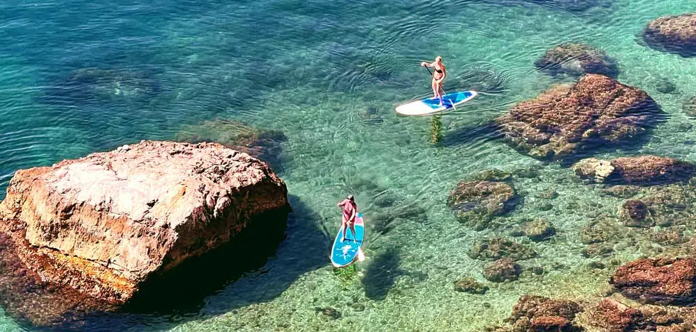 Padel Boarding Near Frigiliana Beaches, Playa La Herradura